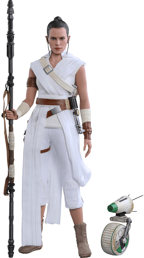 Hot Toys Star Wars: The Rise of Skywalker MMS559 Rey & D-O 1/6 Scale Collectible Figure Two-Pack