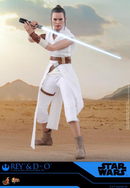 Hot Toys Star Wars: The Rise of Skywalker MMS559 Rey & D-O 1/6 Scale Collectible Figure Two-Pack