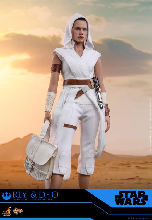 Hot Toys Star Wars: The Rise of Skywalker MMS559 Rey & D-O 1/6 Scale Collectible Figure Two-Pack