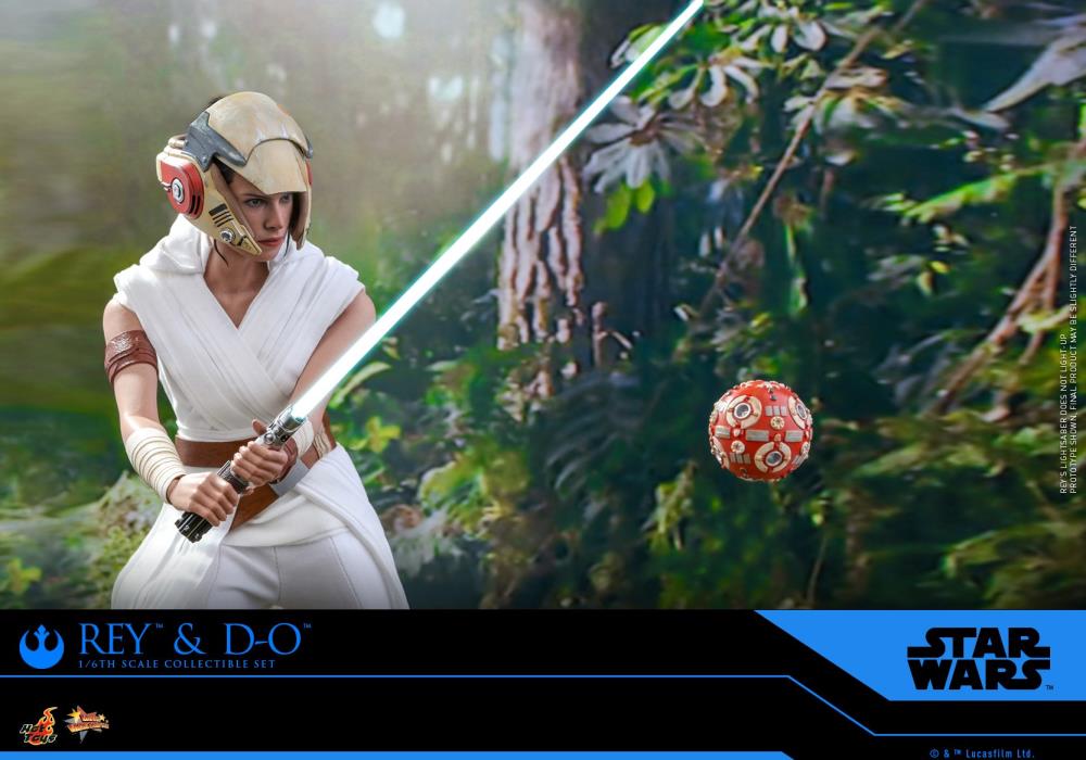 Hot Toys Star Wars: The Rise of Skywalker MMS559 Rey & D-O 1/6 Scale Collectible Figure Two-Pack