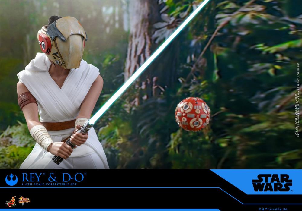 Hot Toys Star Wars: The Rise of Skywalker MMS559 Rey & D-O 1/6 Scale Collectible Figure Two-Pack